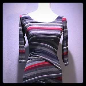 Anthropologie striped jersey knit dress